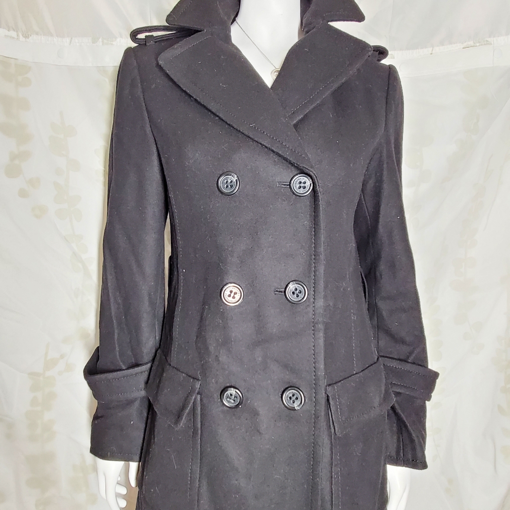Used Bcbg Wools/ Cashmere Coat Size S